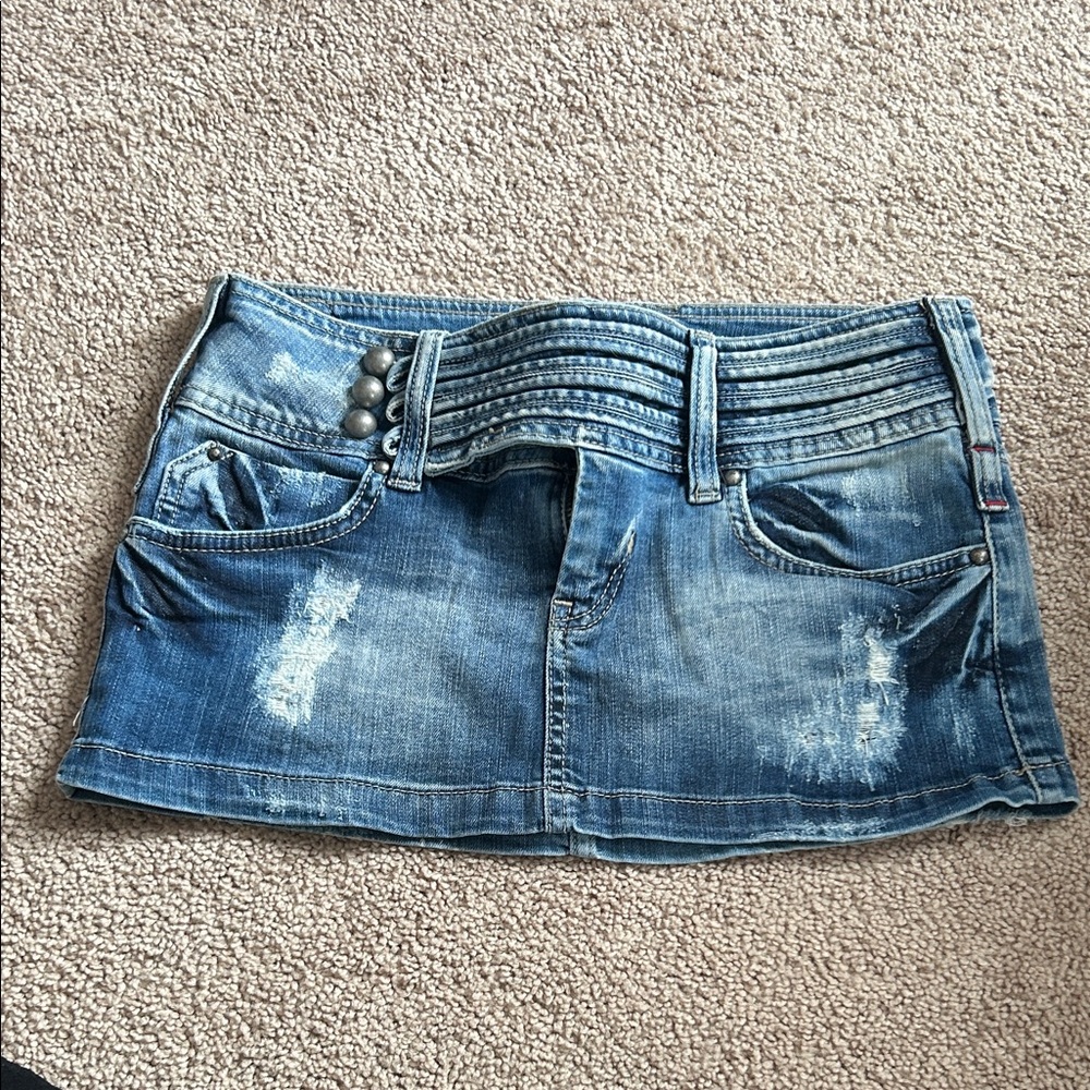 Denim Mini Skirt